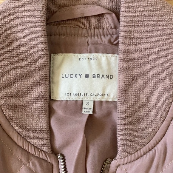 Lucky Brand taupe bomber jacket - Picture 7 of 7